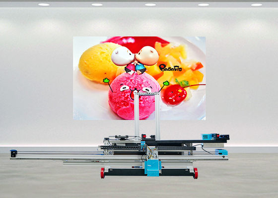9600 Dpi เครื่องพิมพ์สีจีตผนัง UV สถานที่จอดรถ การทาสีพื้นสําหรับพื้น