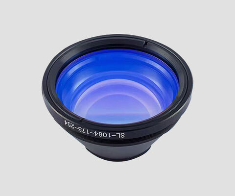 เลนส์สนามเลเซอร์ F-theta 355nm 1064nm 10600nm 10.6um สำหรับเครื่องแกะสลักเลเซอร์ใยแก้ว MOPA UV CO2