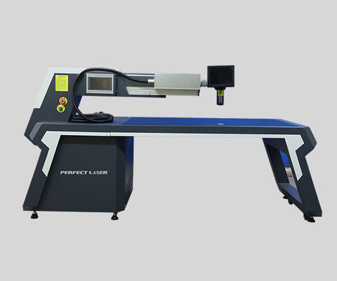 300W เครื่องเชื่อมเลเซอร์สำหรับถนนแบบสองลำแสงพร้อมระบบสังเกตการณ์ CCD สำหรับโลหะ